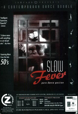 Company Z Aucland 93-95 Slow Fever poster